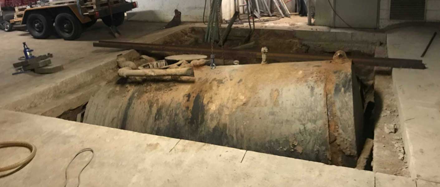 diesel tank removal decommission